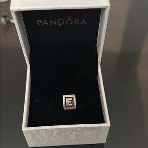 Pandora Silver 'E' Charm